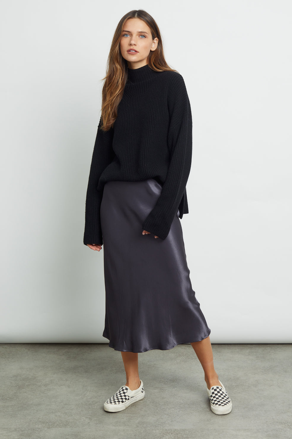 berlin slate skirt front
