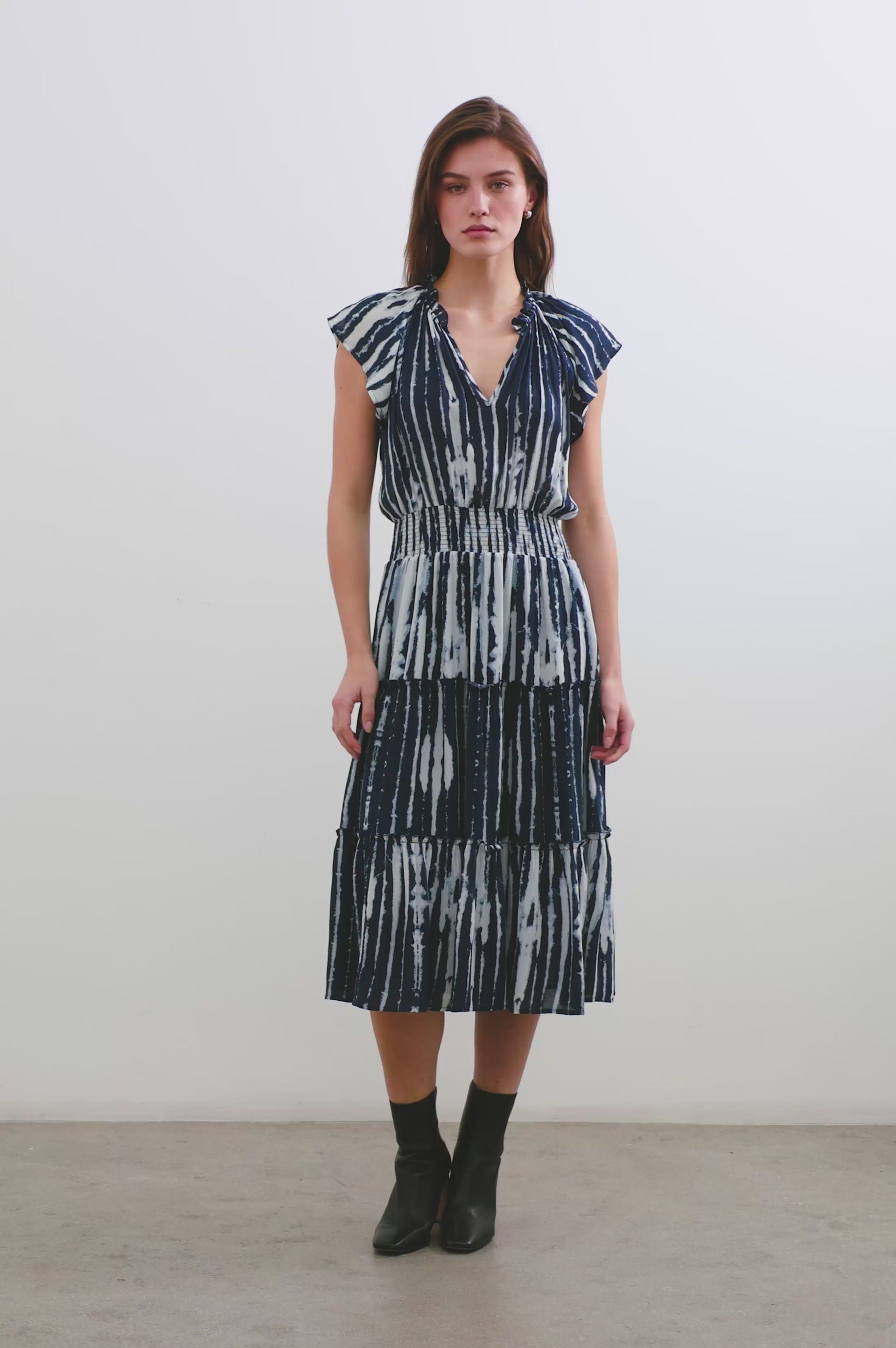 AMELLIA DRESS - INDIGO NILE