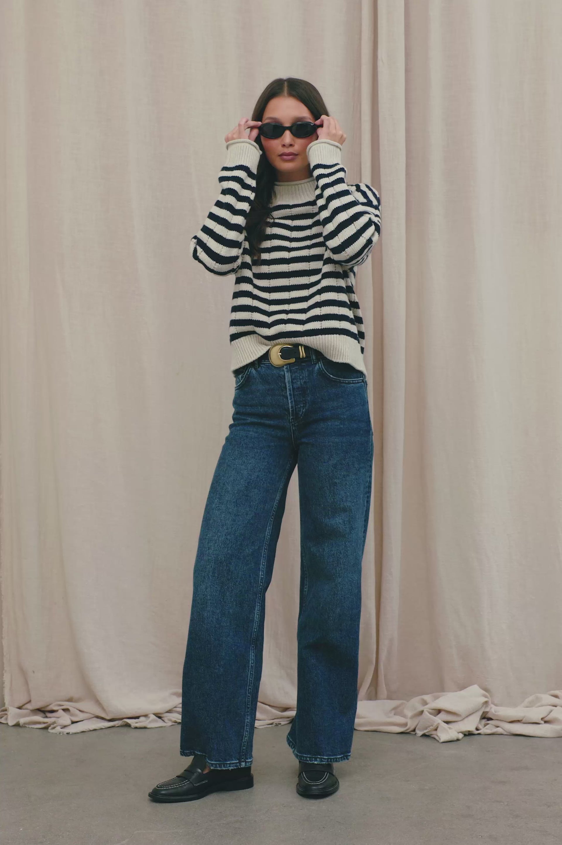 CORRINE-OAT-NAVY-STRIPES-VIDEO