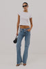 Fremont Bootcut Jean in Light Stretch Denim With 5-Pockets, Zip Fly, and 32" Inseam in Old Indigo Colorway - Video - Full Body Front View Featured on Model