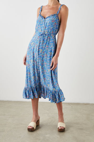 ADALYN DRESS BLUE CITRUS GROVE - FRONT FULL BODY