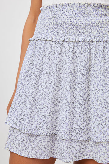 Addison Blue Garden Skirt-detail