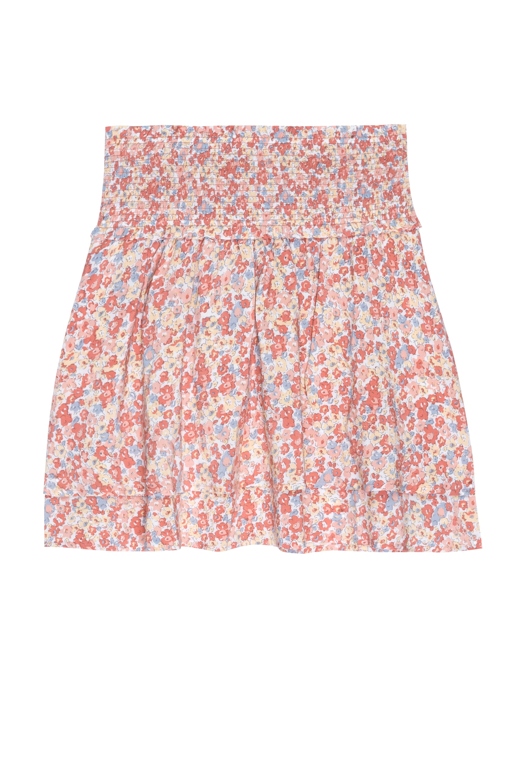Addison Multi Wildflower Skirt- flat