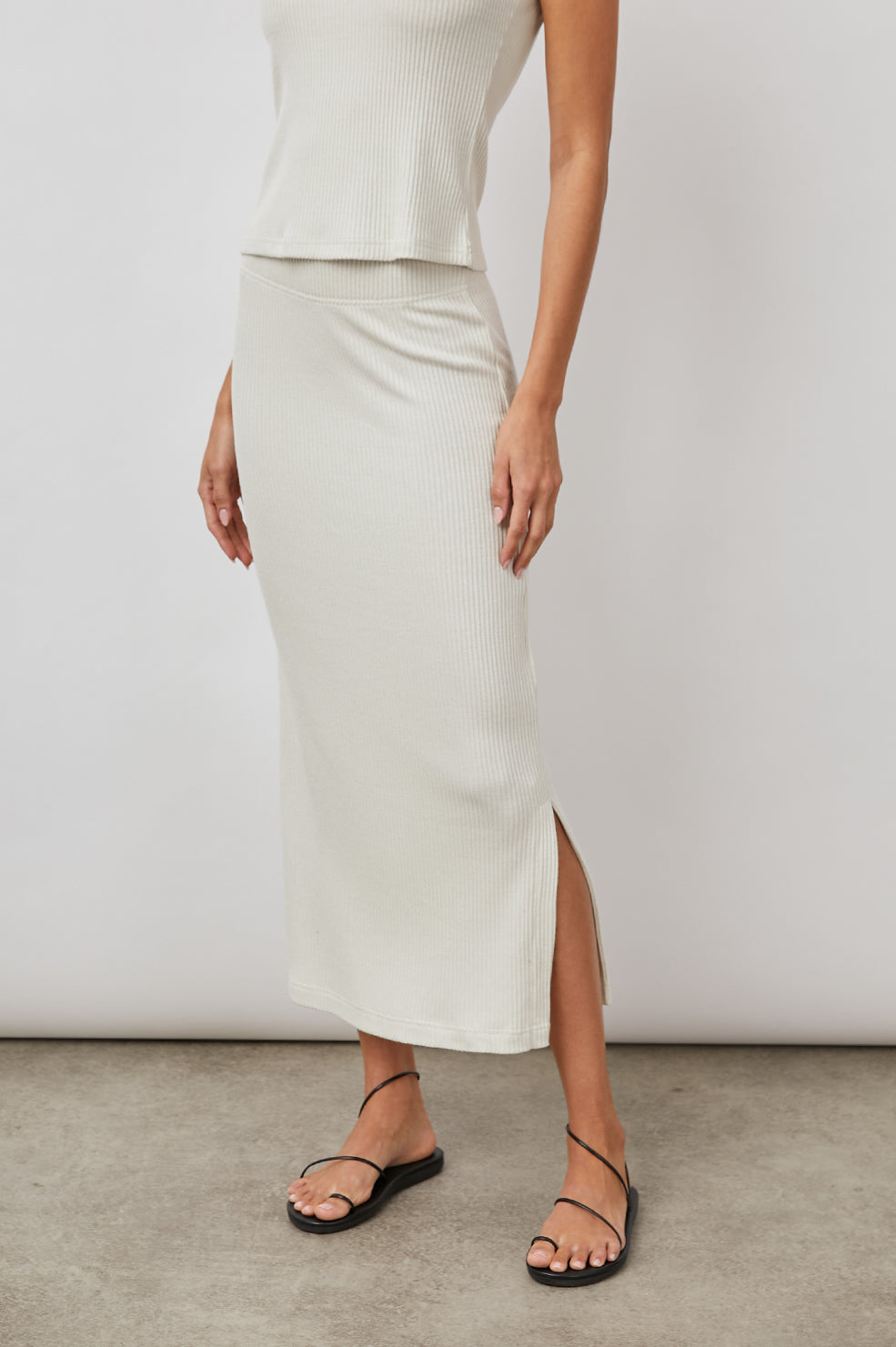 ANGIE IVORY SKIRT- FRONT