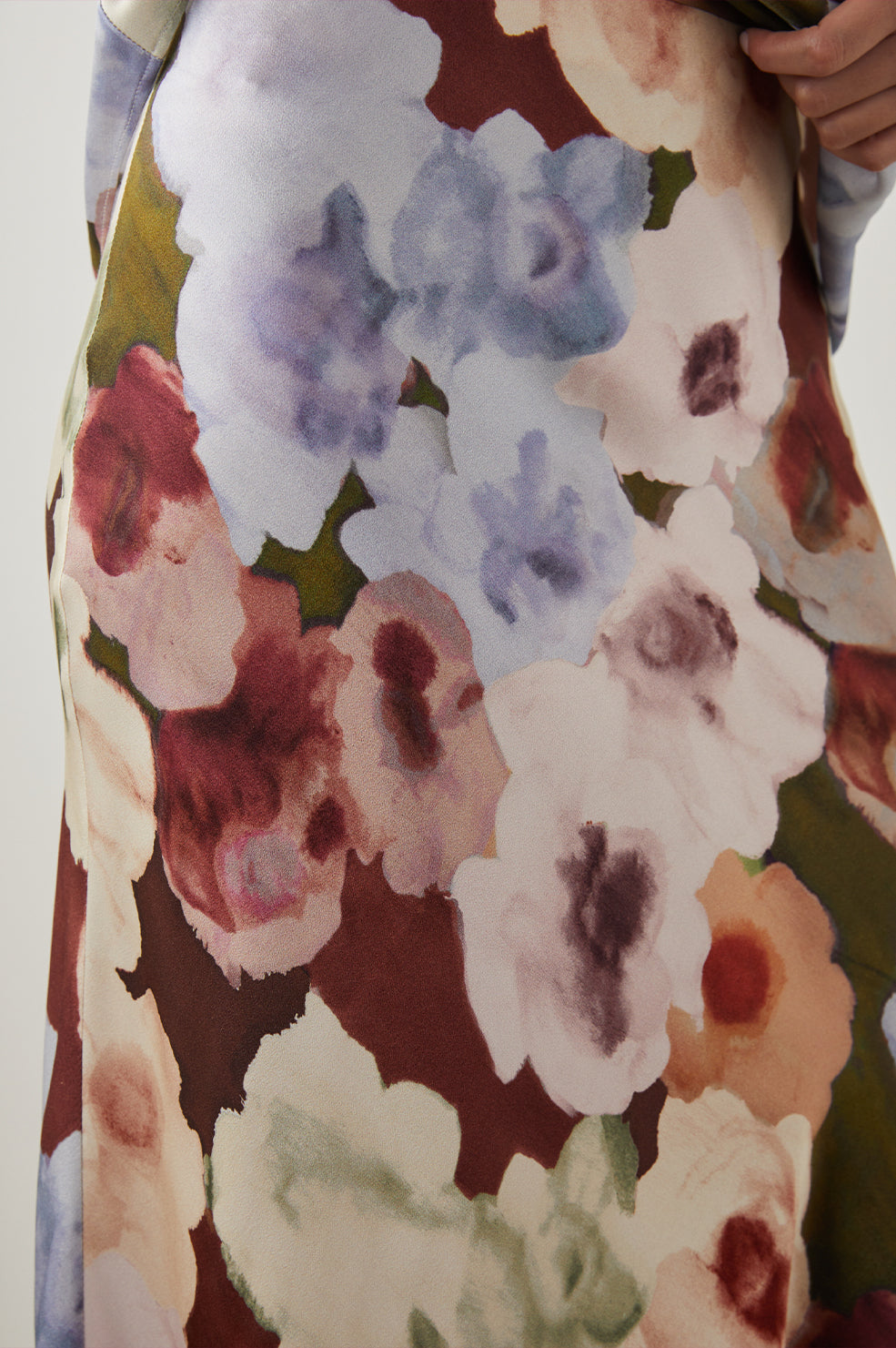 ANYA PAINTED ROSE SKIRT -DETAIL