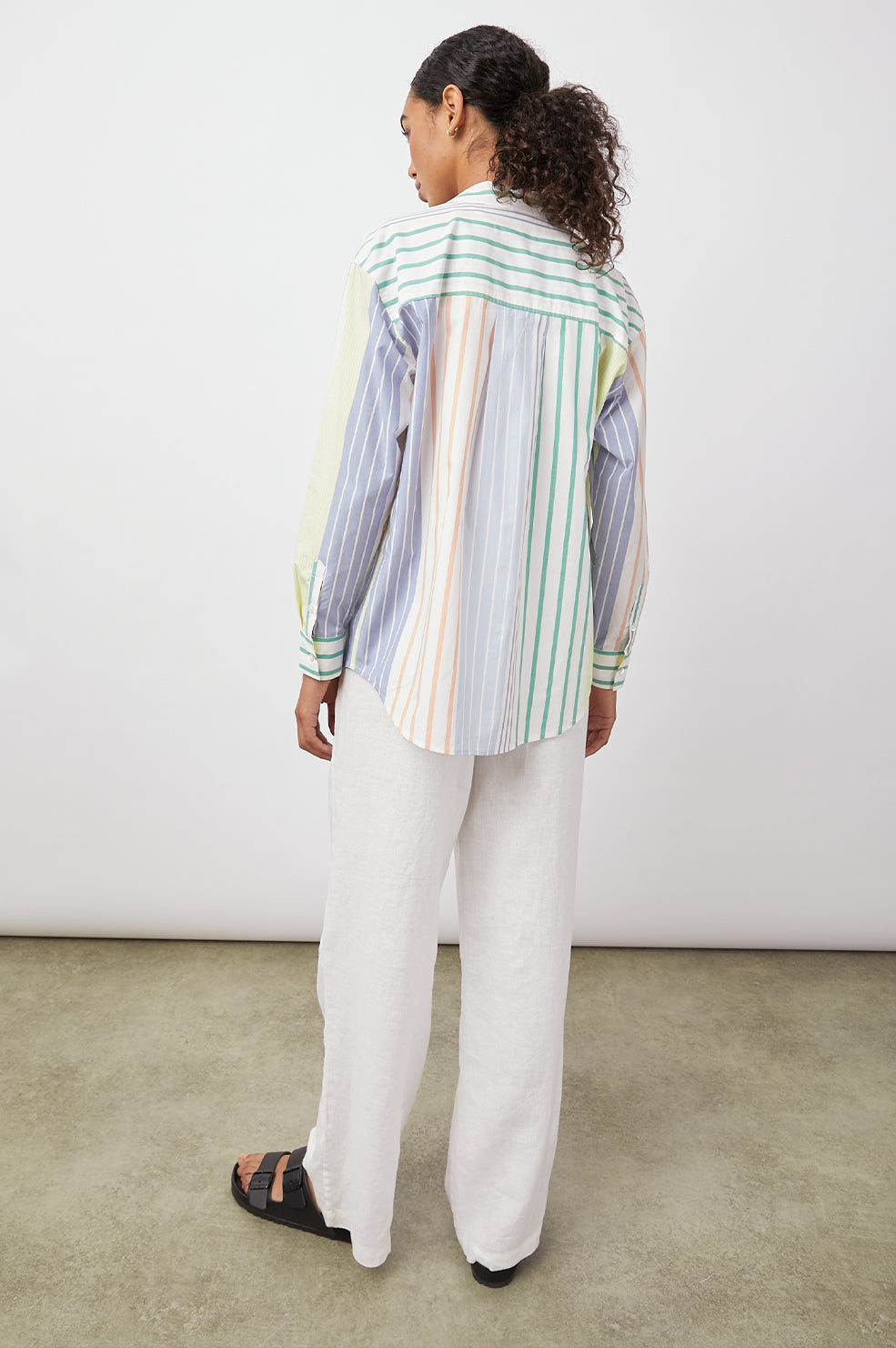 ARLO PORTOFINO STRIPE LONG SLEEVE BUTTON DOWN-BACK