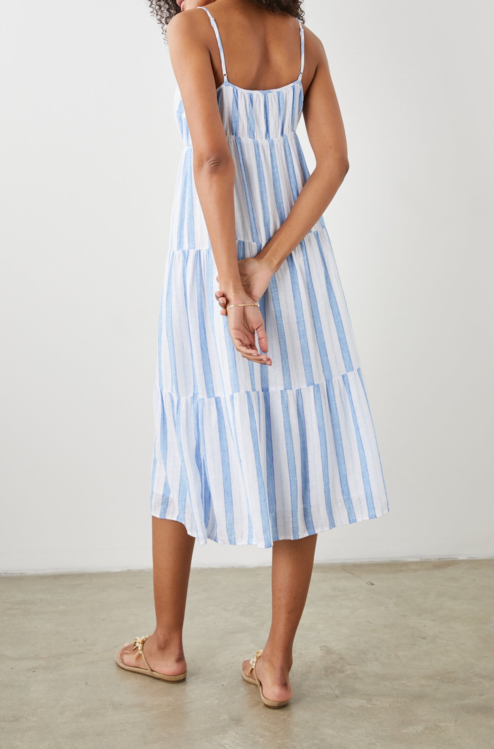 AVRIL DRESS GIBSON STRIPE - BACK