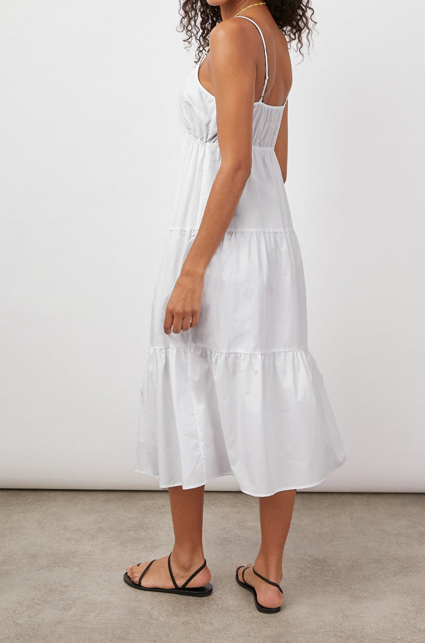 AVRIL BRIGHT WHITE DRESS-BACK