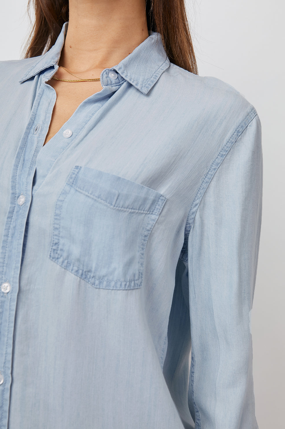 BARRETT LIGHT VINTAGE LONG SLEEVE BUTTON DOWN-DETAIL