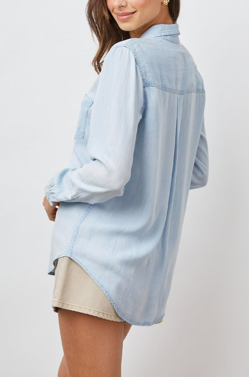 BARRETT LIGHT VINTAGE LONG SLEEVE BUTTON DOWN-BACK