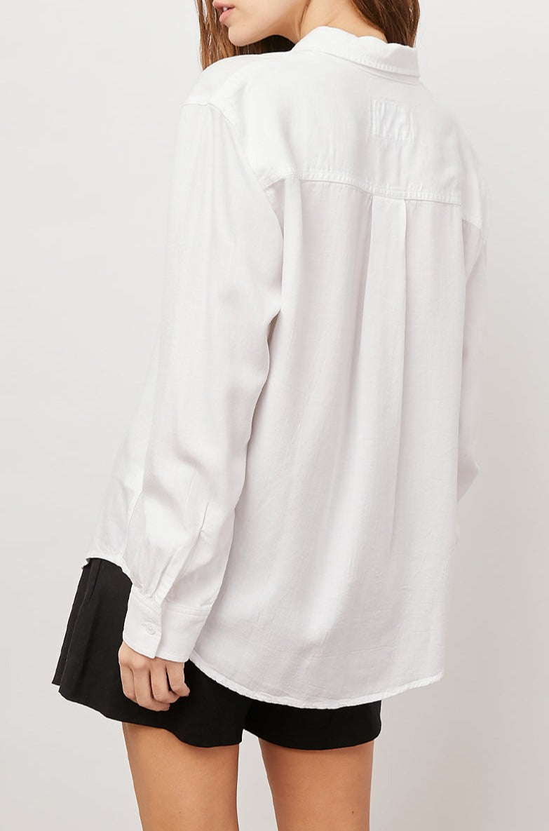 BARRETT TRUE WHITE LONG SLEEVE BUTTON DOWN-BACK
