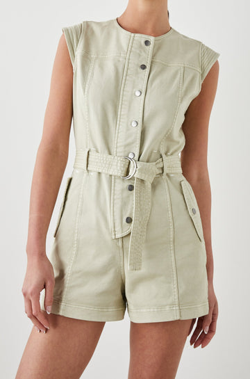 BESSIE ROMPER SAGE DUST - FRONT