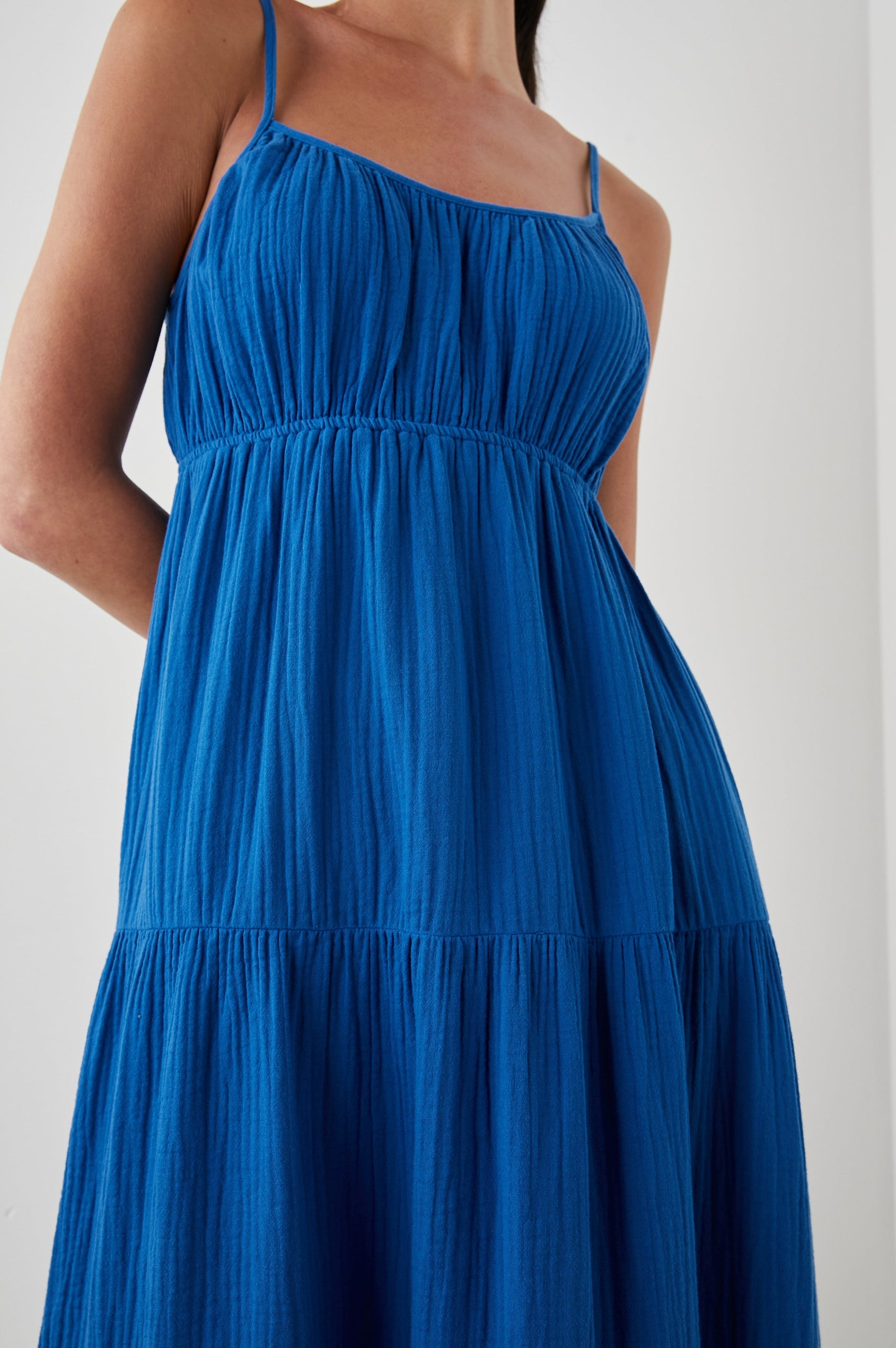 BLAKELY DRESS SAPPHIRE - DETAIL