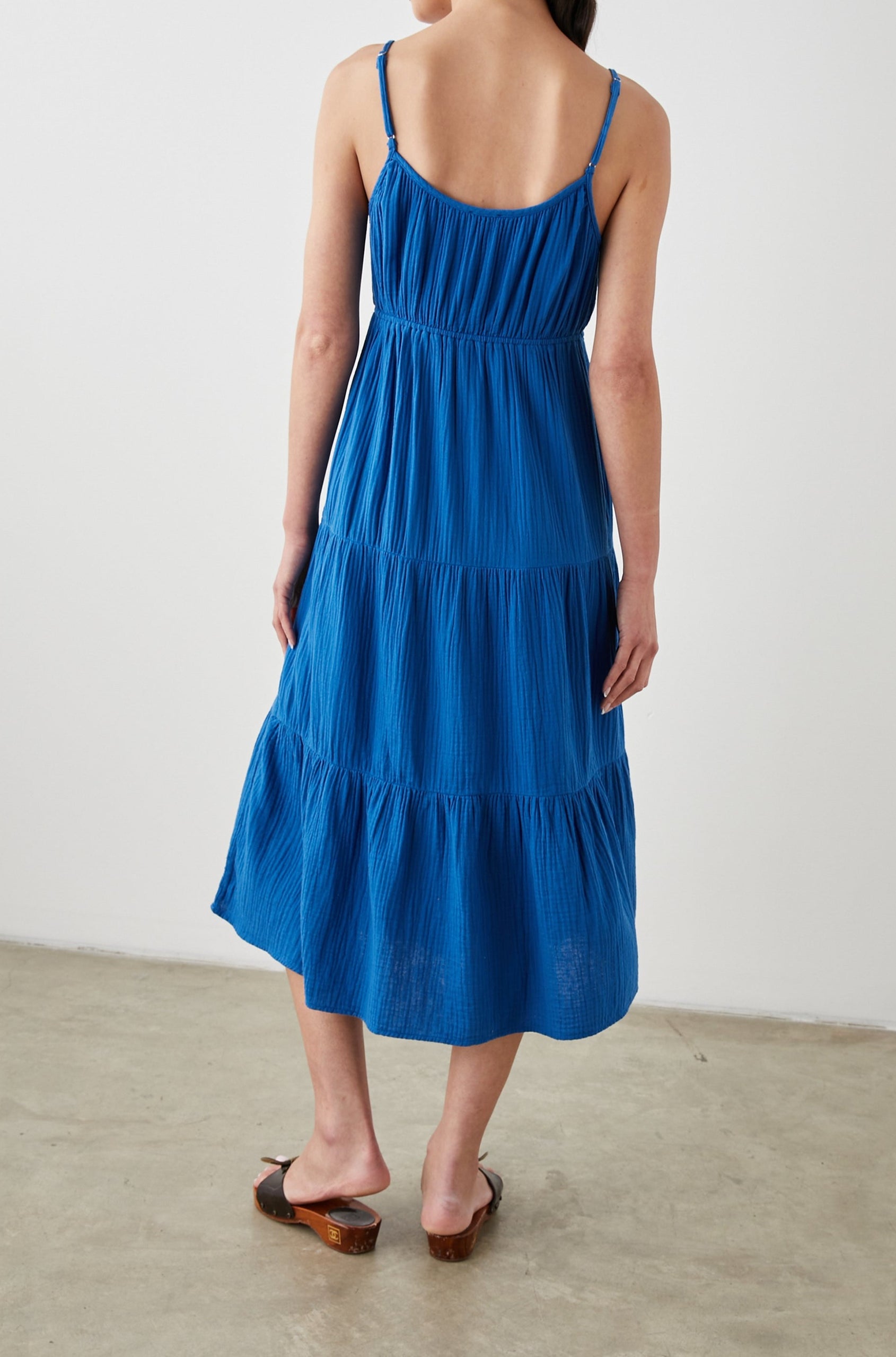 BLAKELY DRESS SAPPHIRE - BACK