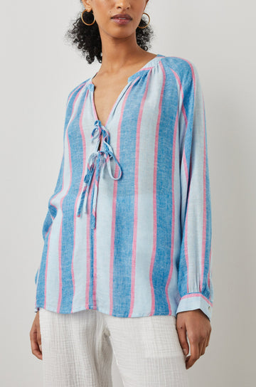 BRIELLE TOP - KONA STRIPE - FRONT BODY