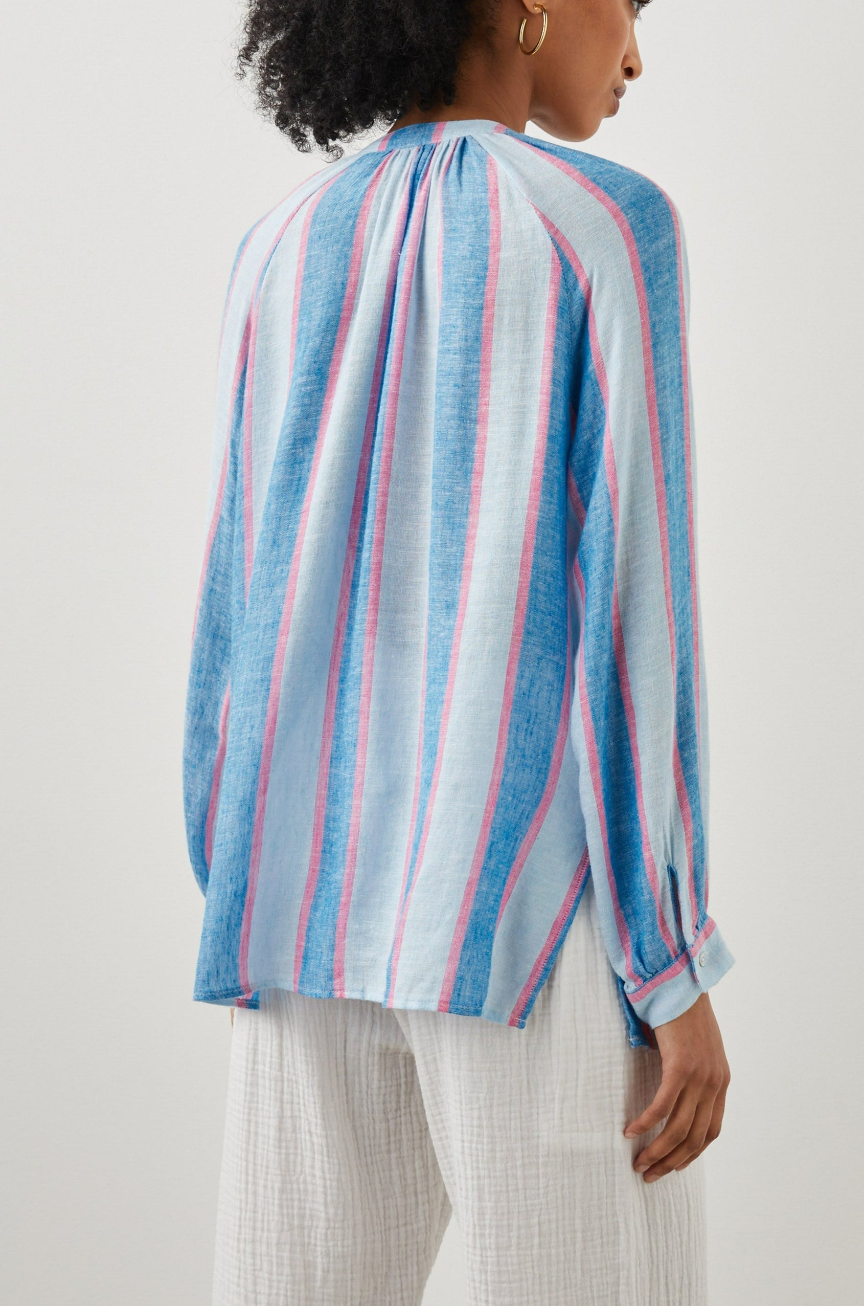 BRIELLE TOP - KONA STRIPE - BACK BODY