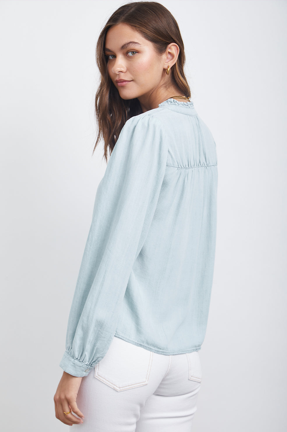 CAMILLE LIGHT VINTAGE LONG SLEEVE SHIRT-BACK