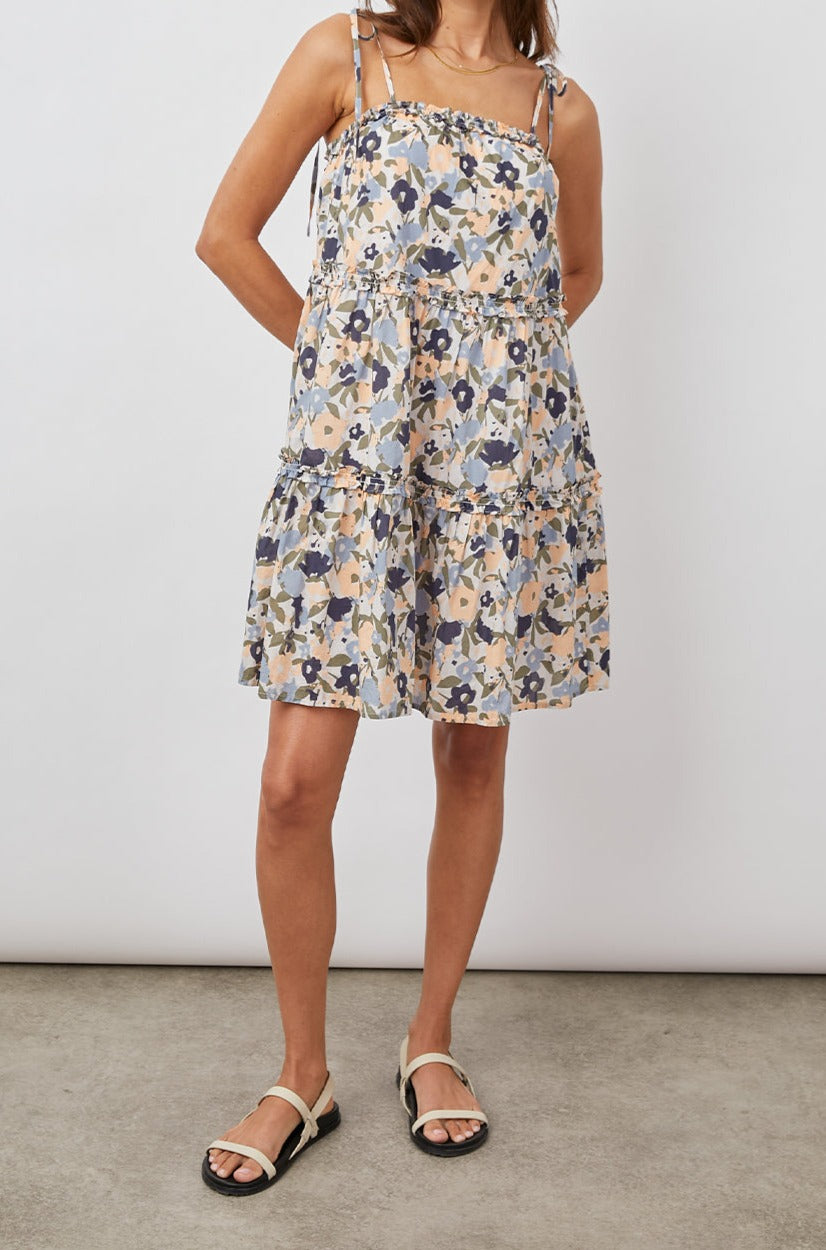 CARALYN MOD FLORAL DRESS-FULL FRONT BODY