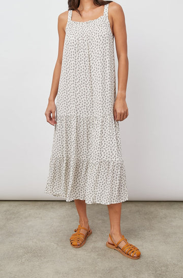 CLAIRE PETITE FLORAL DRESS- FRONT FULL BODY