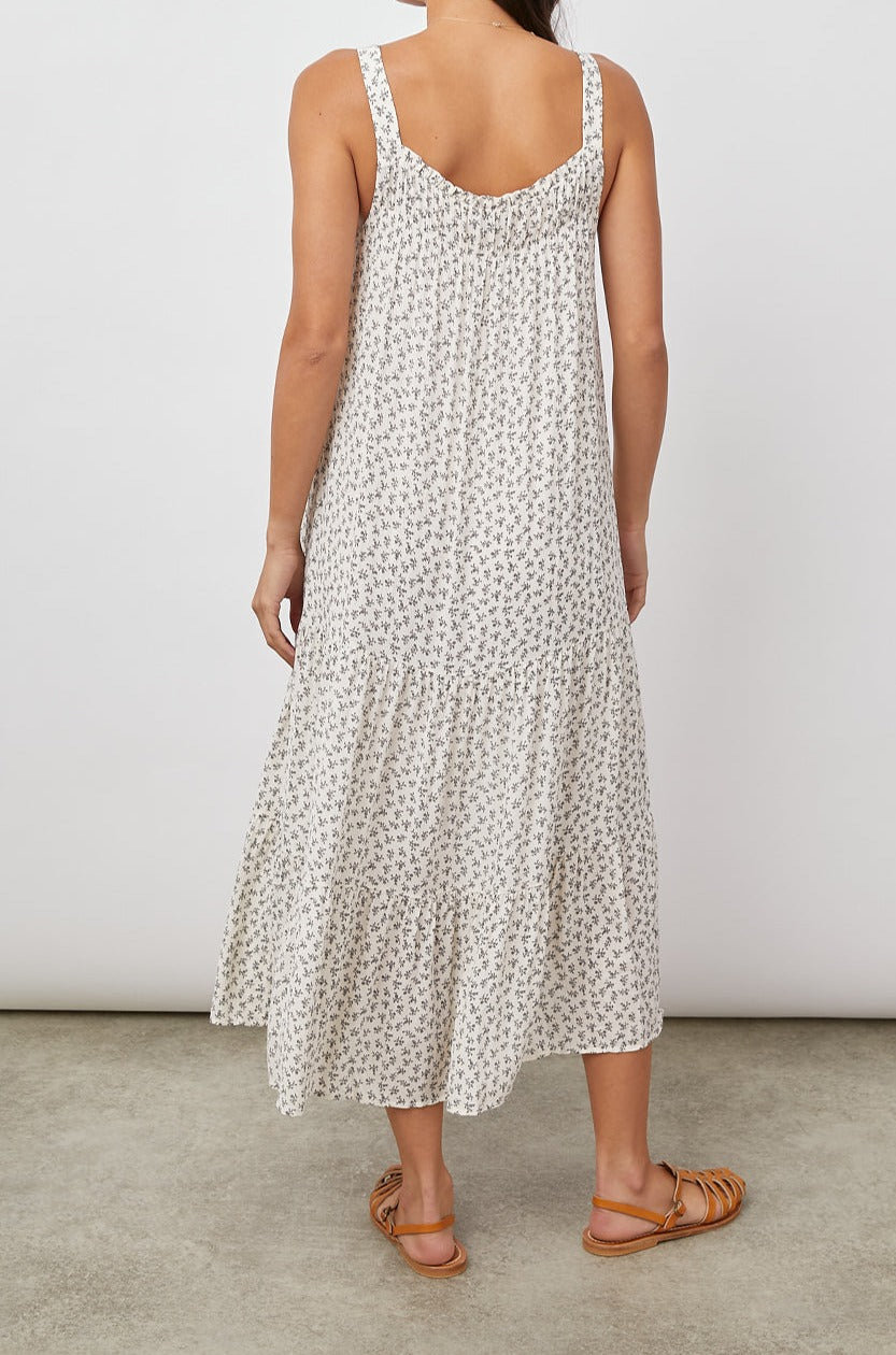 CLAIRE PETITE FLORAL DRESS-BACK