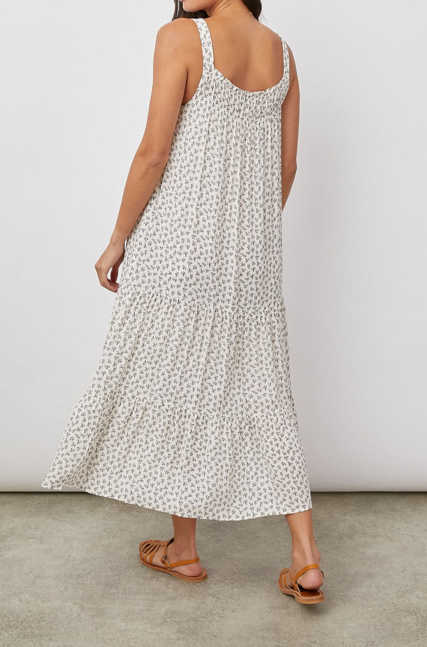 CLAIRE PETITE FLORAL DRESS-FULL BODY IN MOTION