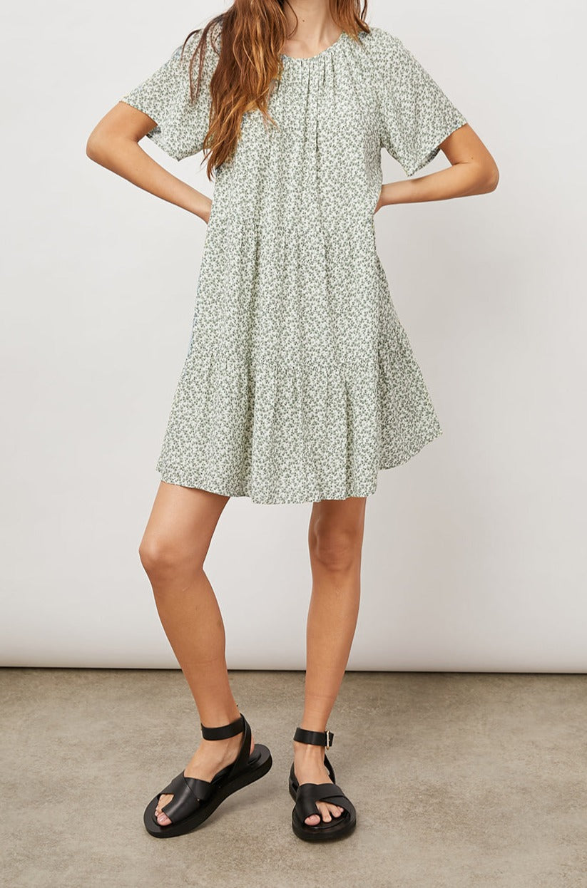 CLARISSA GREEN GARDEN DRESS-FULL FRONT BODY