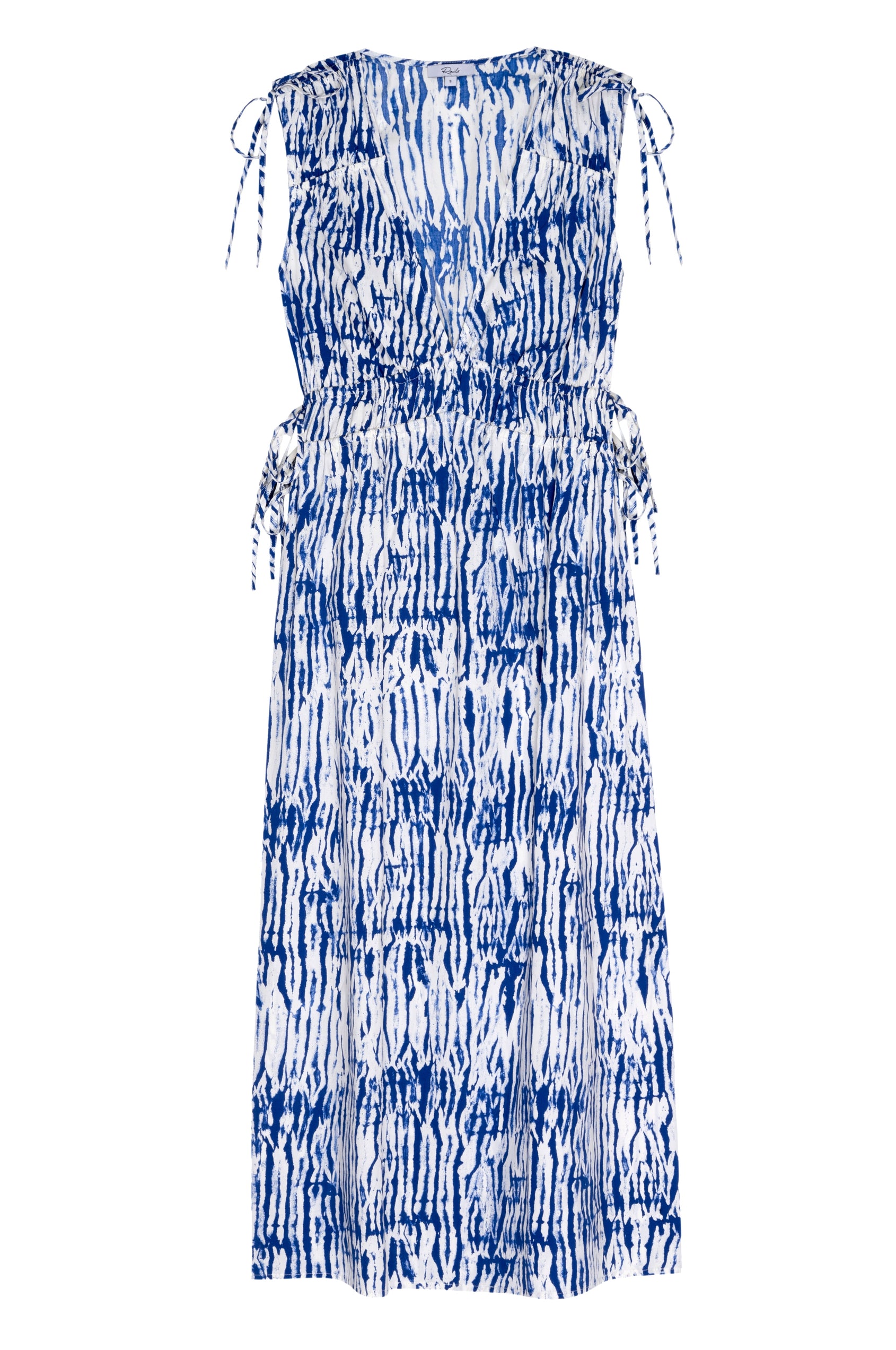 CONSTANTINE COBALT SHIBORI DRESS-FLAT