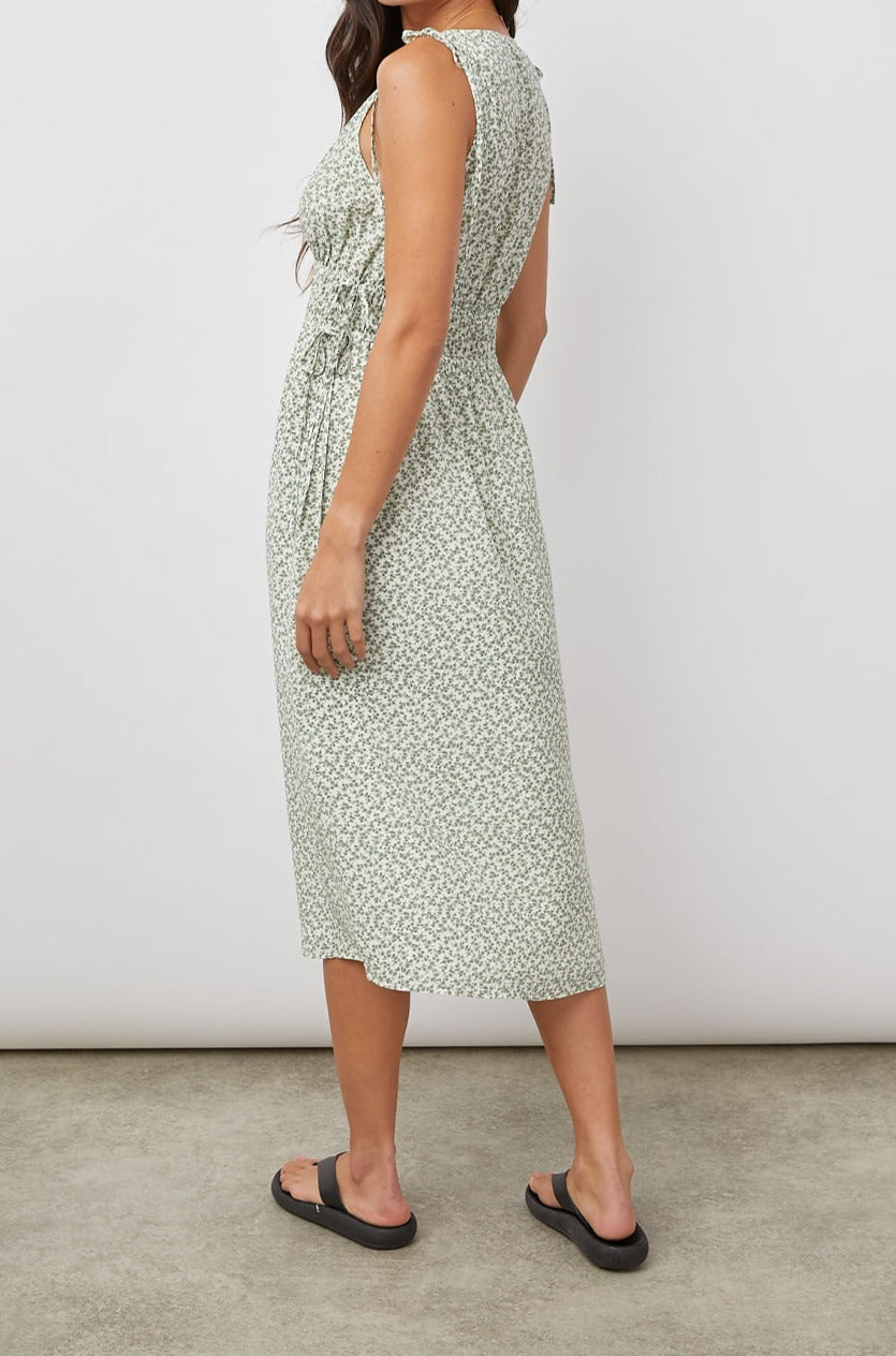 CONSTANTINE GREEN GARDEN DRESS-SIDE ANGLE