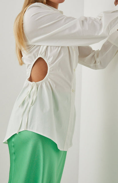 CRISTIANA WHITE SHIRT - DETAIL