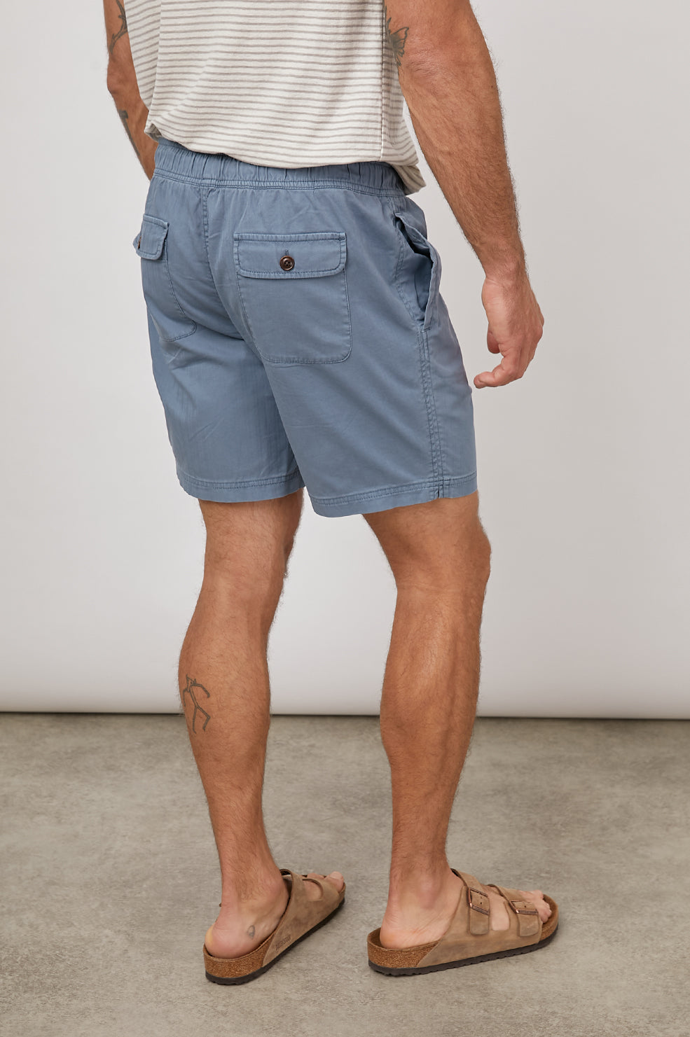 CRUZ COPEN BLUE DRAWSTRING SHORT-BACK