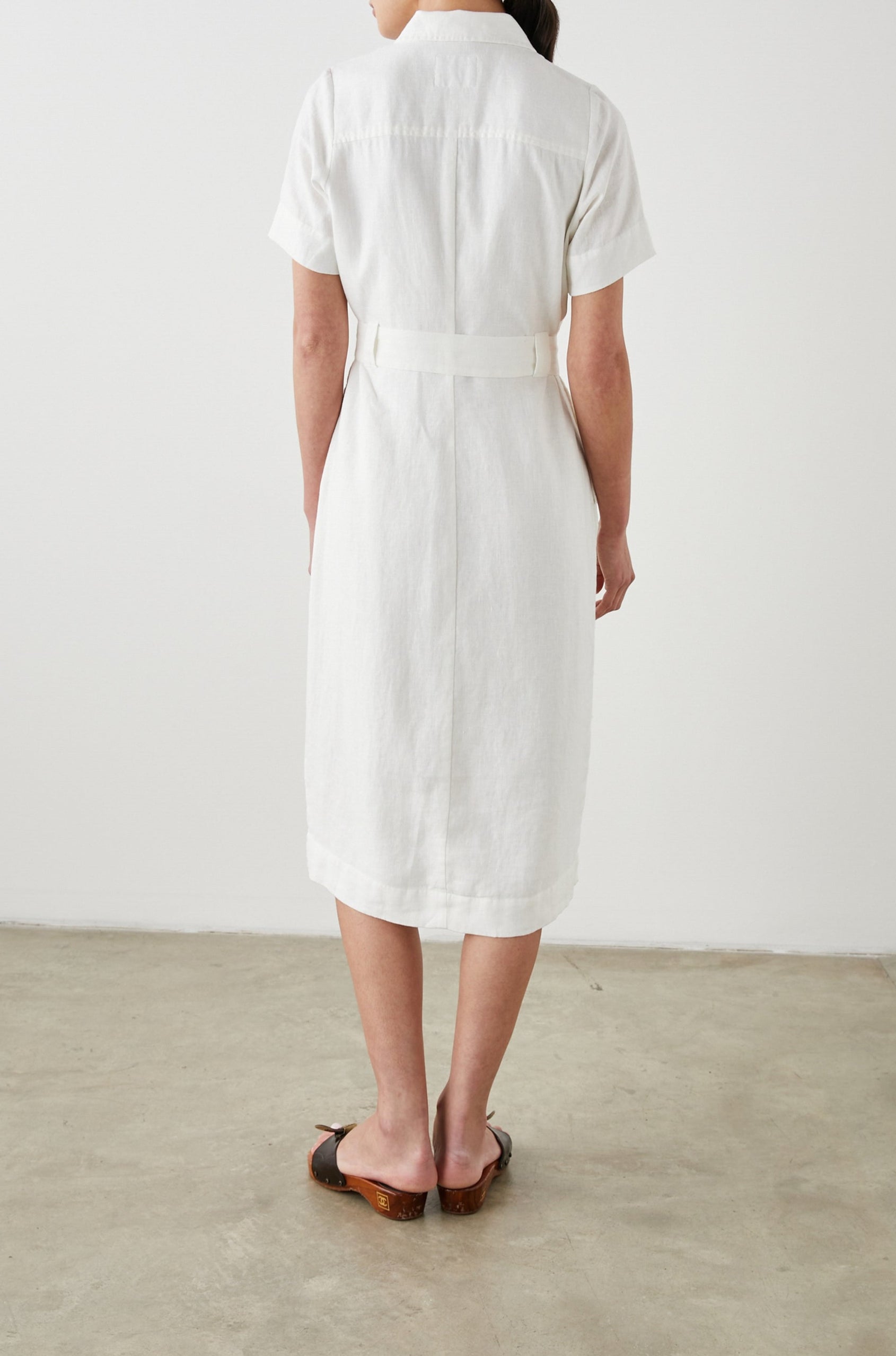 DIANE DRESS WHITE - BACK