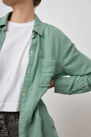ELLIS GREEN APPLE SHIRT-DETAIL