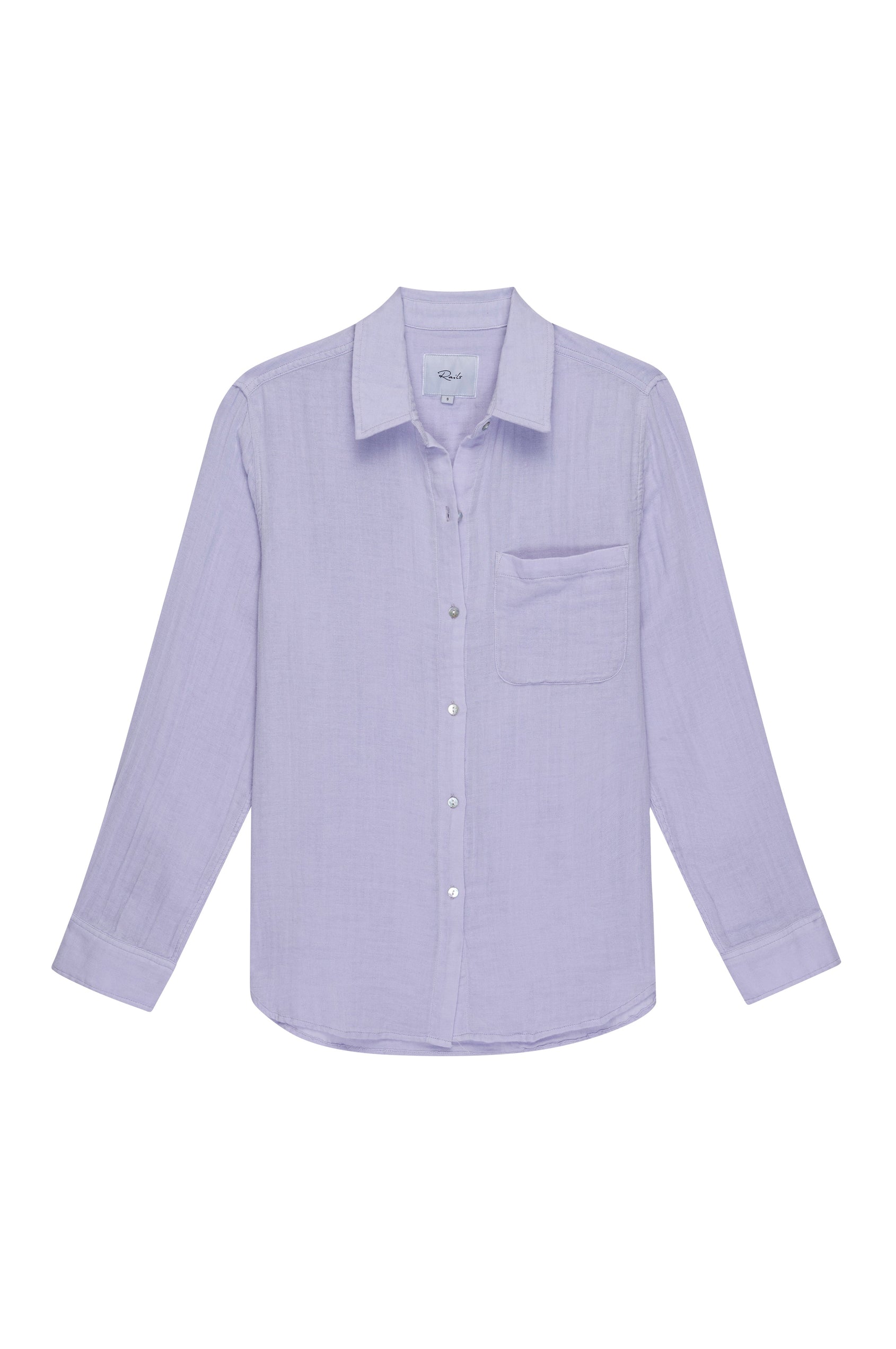 ELLIS VIOLET LONG SLEEVE BUTTON DOWN-FLAT