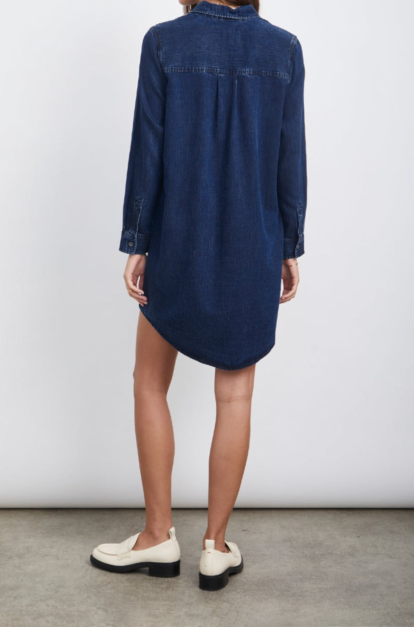 ELVA DARK VINTAGE DRESS-BACK