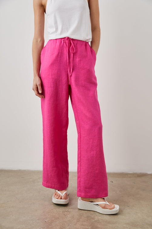 EMMIE PANT RASPBERRY - FRONT