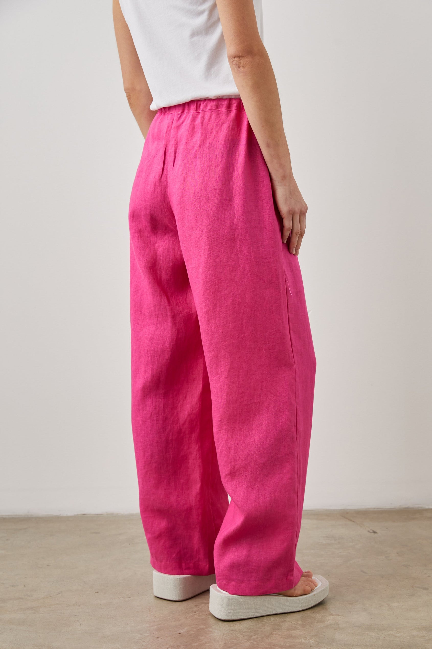 EMMIE PANT RASPBERRY - BACK