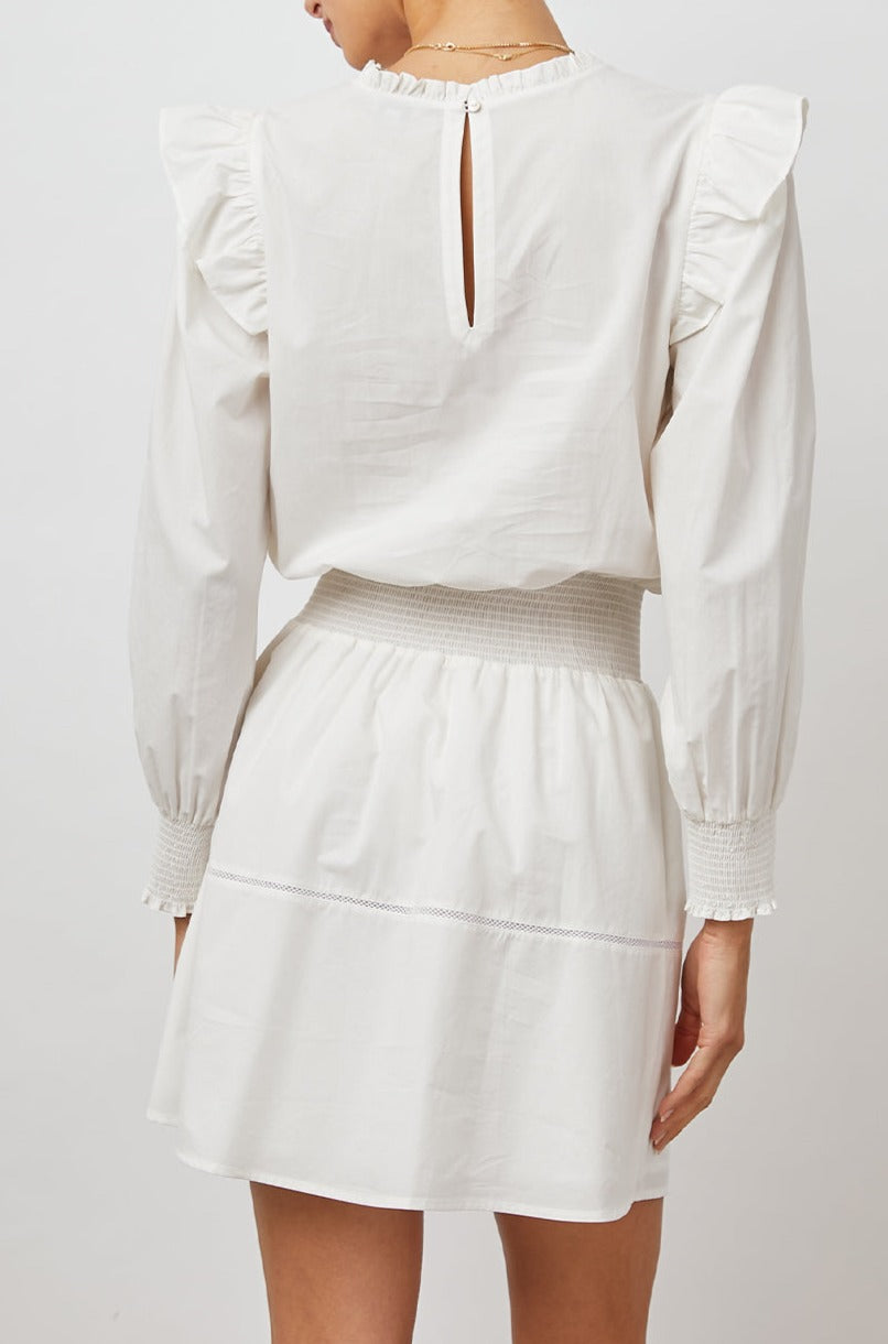 FAREN DRESS WHITE - BACK BODY