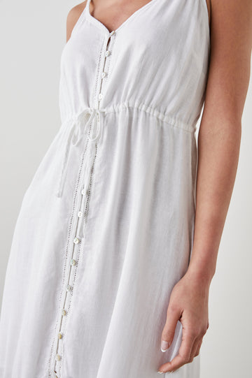 FRIDA DRESS WHITE - DETAIL