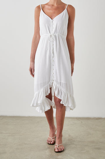 FRIDA DRESS WHITE - FRONT