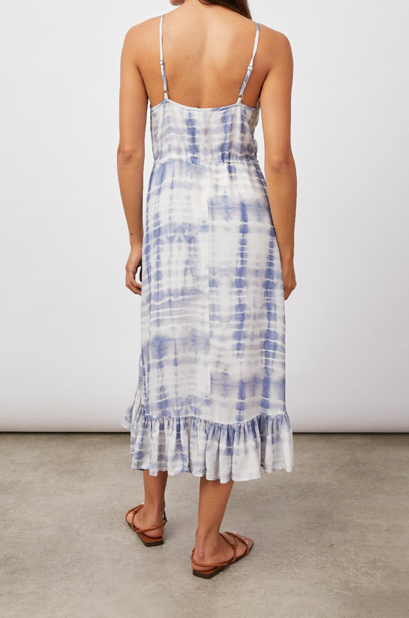 FRIDA INDIGO TIE DYE DRESS-BACK