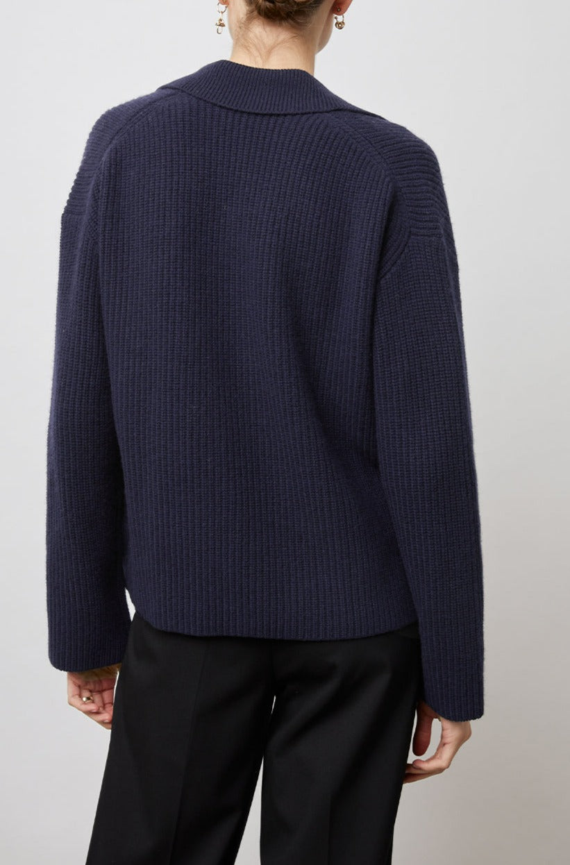 HARRIS NAVY SWEATER- BACK