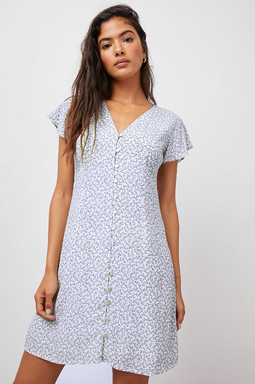 HELENA BLUE GARDEN DRESS- FRONT