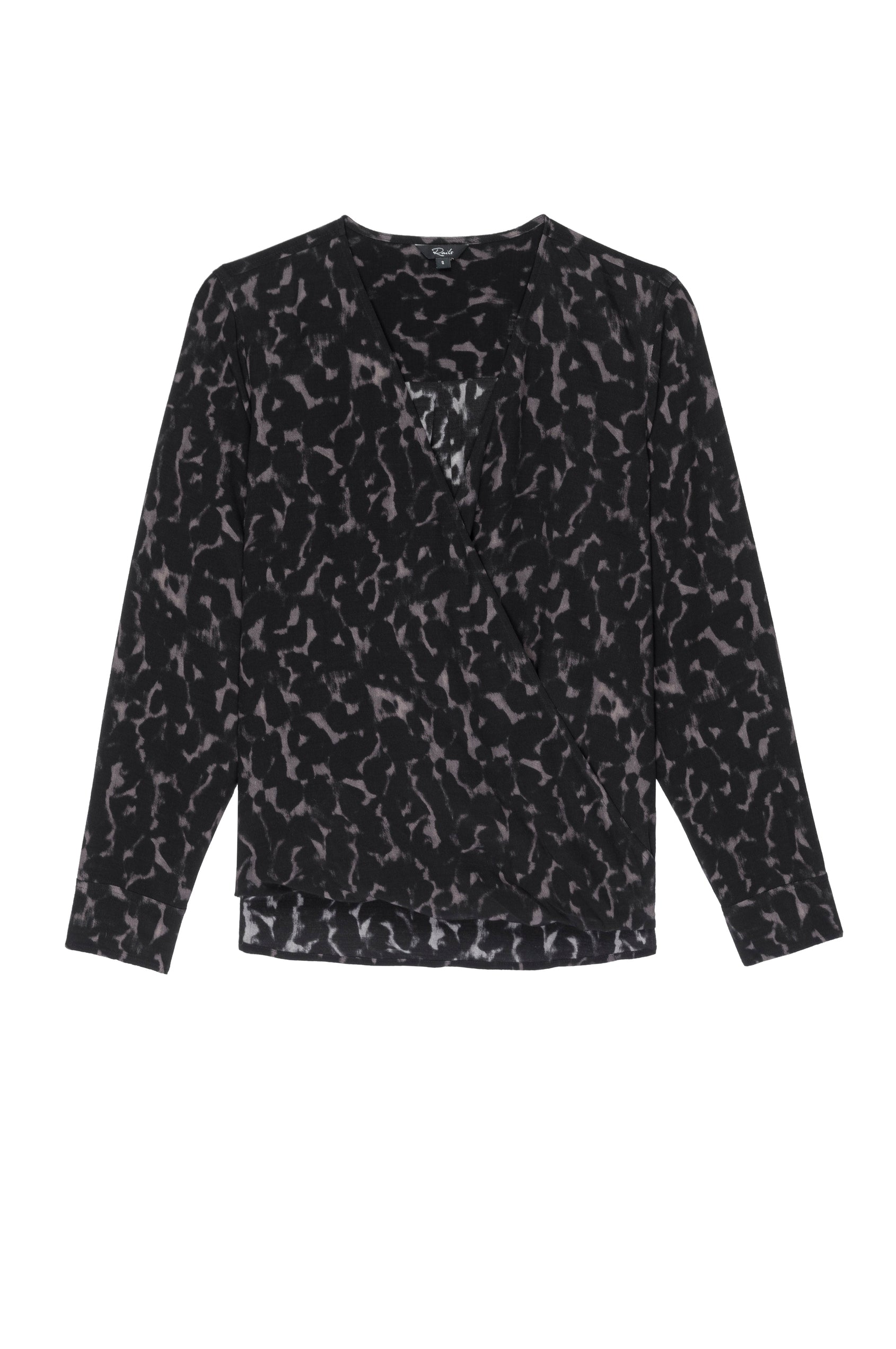 Hillary Diffused Cheetah Blouse- flat