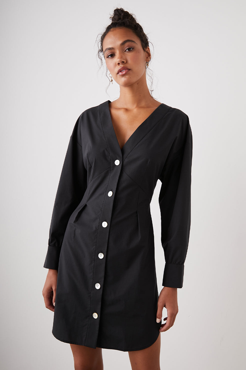 JACLYN DRESS BLACK - FRONT