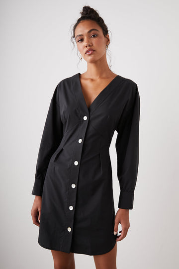 JACLYN DRESS BLACK - FRONT