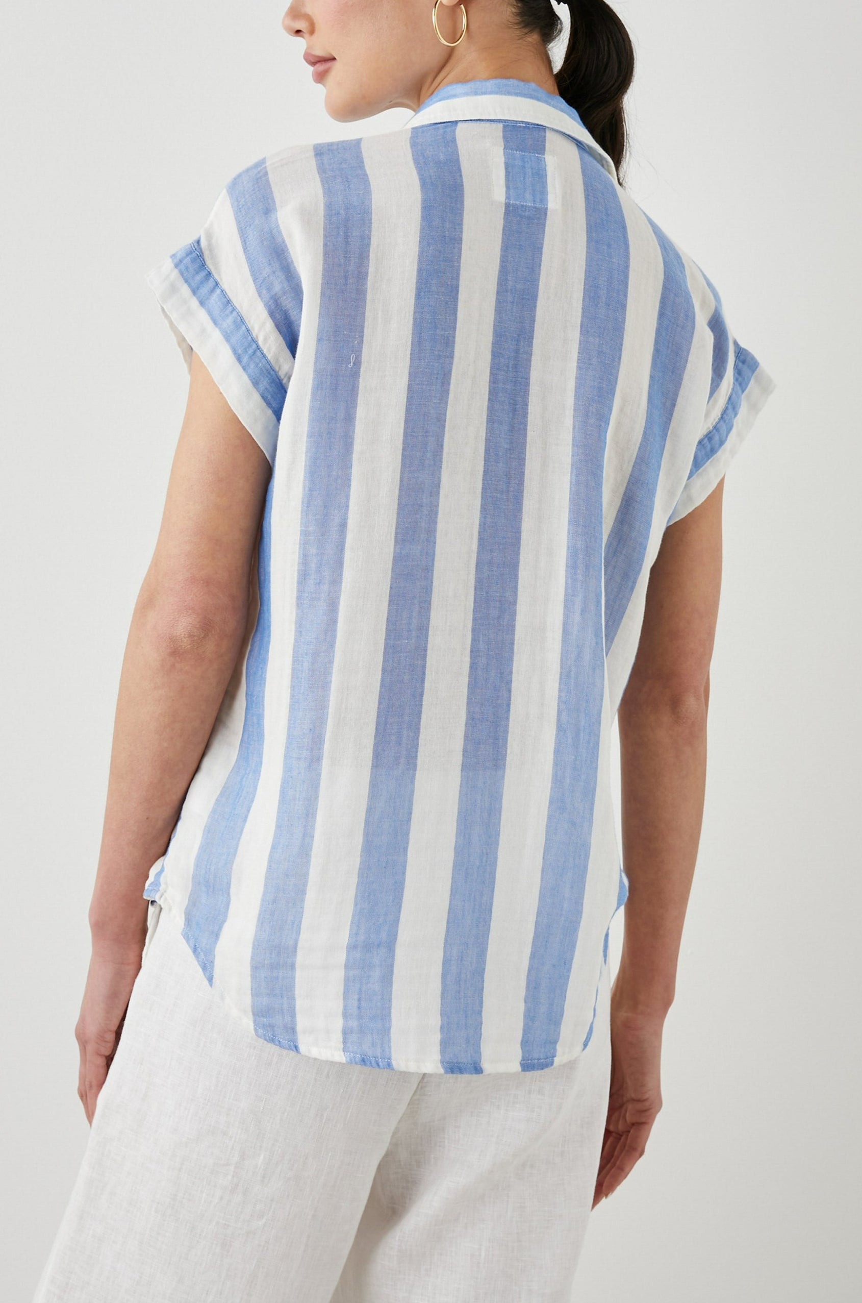 JAMIE SHIRT FERMO STRIPE - BACK