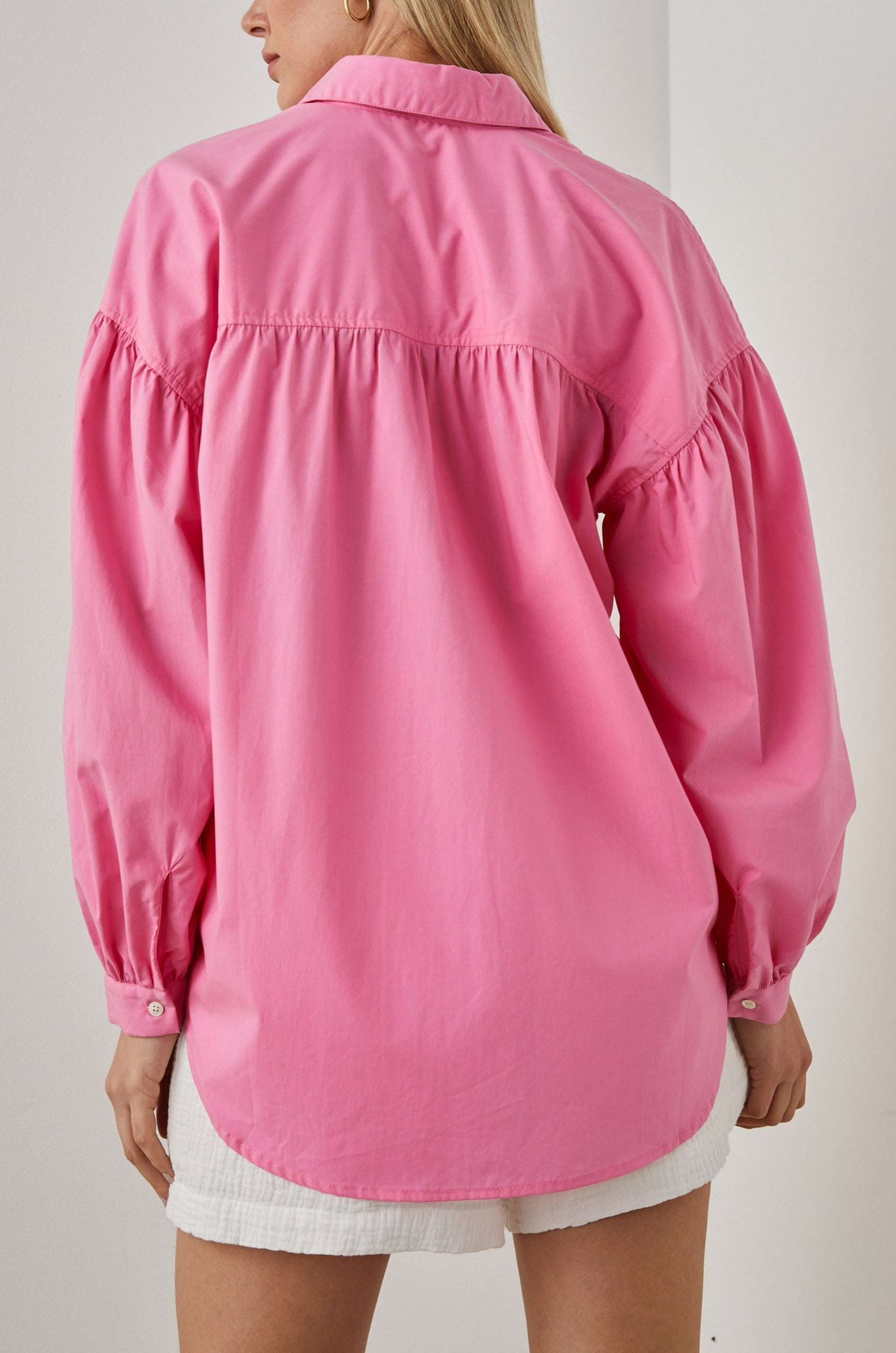 JANAE SHIRT HOT PINK - BACK BODY