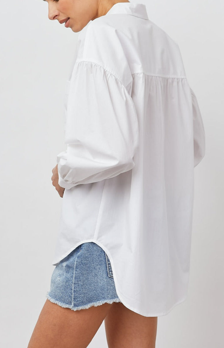 JANAE WHITE BLOUSE-BACK ANGLE