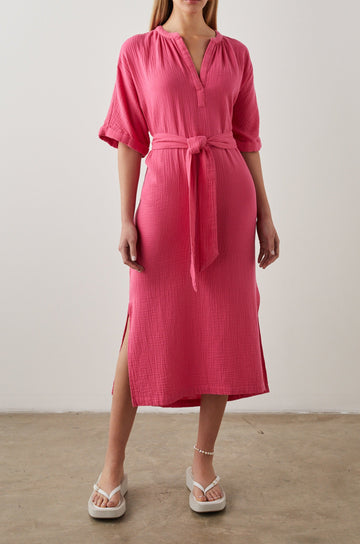 JESSE DRESS HIBISCUS - FRONT FULL BODY