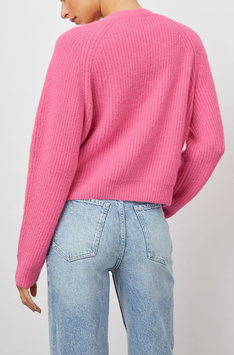 JOSIE MALIBU PINK CARDIGAN-BACK